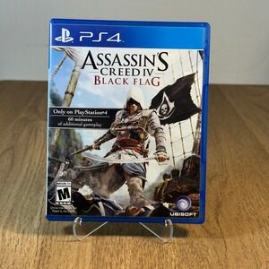 Ubisoft Assassins Creed IV Black Flag PS4 Blue Good Case and Artwork Only